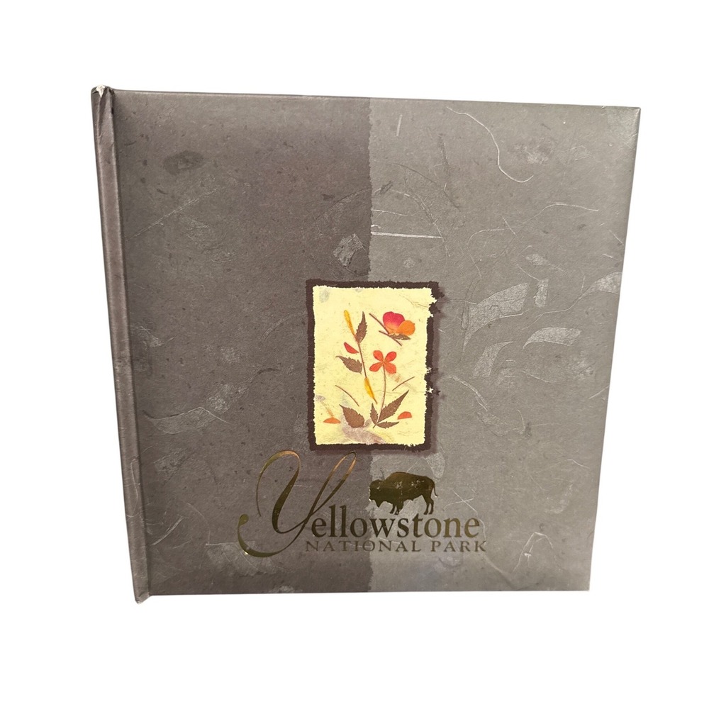 Yellowstone National Park Eco Photo Album Recycled Paper Bison Mammoth Postcard